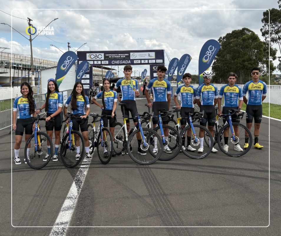 PEDALA ITAPEMA DISPUTA PROVA EM POMERODE COM 15 CICLISTAS
