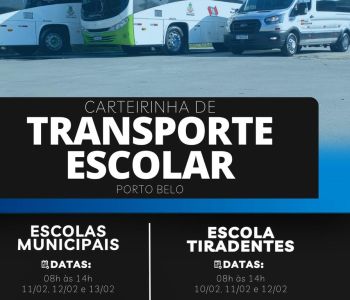 Alunos matriculados no município poderão fazer suas carteirinhas de transporte escolar a partir do dia 10 