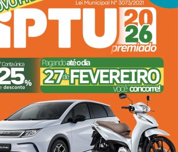 Prefeitura de Porto Belo prorroga prazo para pagamento do IPTU em cota única com 25% de desconto