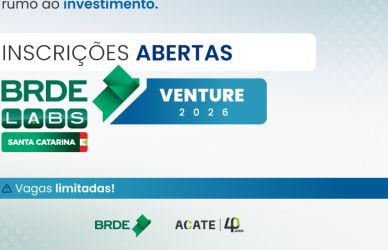 BRDE Labs SC 2026: programa de aceleração abre inscrições para startups catarinenses na etapa Venture