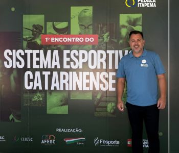 PEDALA ITAPEMA PARTICIPA DO 1º ENCONTRO DO SISTEMA ESPORTIVO CATARINENSE EM SÃO JOSÉ