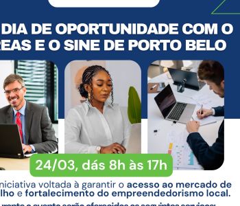 Porto Belo promove Dia de Oportunidades com atendimento do CREAS e SINE