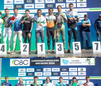 PEDRO QUEIROZ É TRICAMPEÃO BRASILEIRO DA ELITE E LUCA GRIGOLETTO CONQUISTA TÍTULO JÚNIOR NO BRASILEIRO DE BMX RACING   