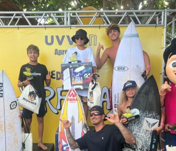 Itapema no topo do surf: Kalebe Henrique conquista o título Sub-14 no Medininha Surf Day