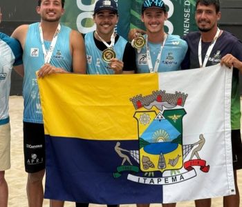 Itapema conquista ouro no vôlei de praia masculino e feminino nos JASC 2025 em Chapecó