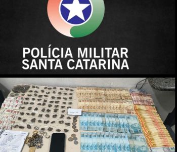 Na madrugada deste sábado (18), por volta das 5h, a Polícia Militar prendeu um homem por tráfico de drogas no bairro Meia Praia, em Itapema.